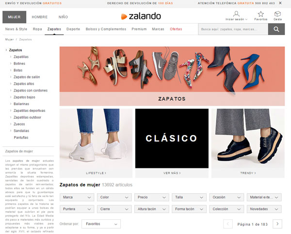 Adviento ética comer Revisión de Zalando – Tus zapatos online